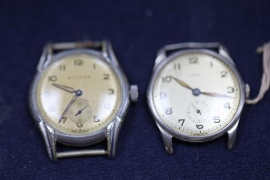 A Civit and Tissot and 6 other wrist watches